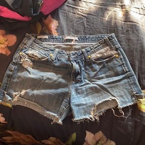 Use vintage shorts blue Jean denim
